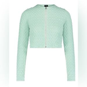 Aleeza Paris Jiffy Pop Tiffany Cropped Jacket XL NWT